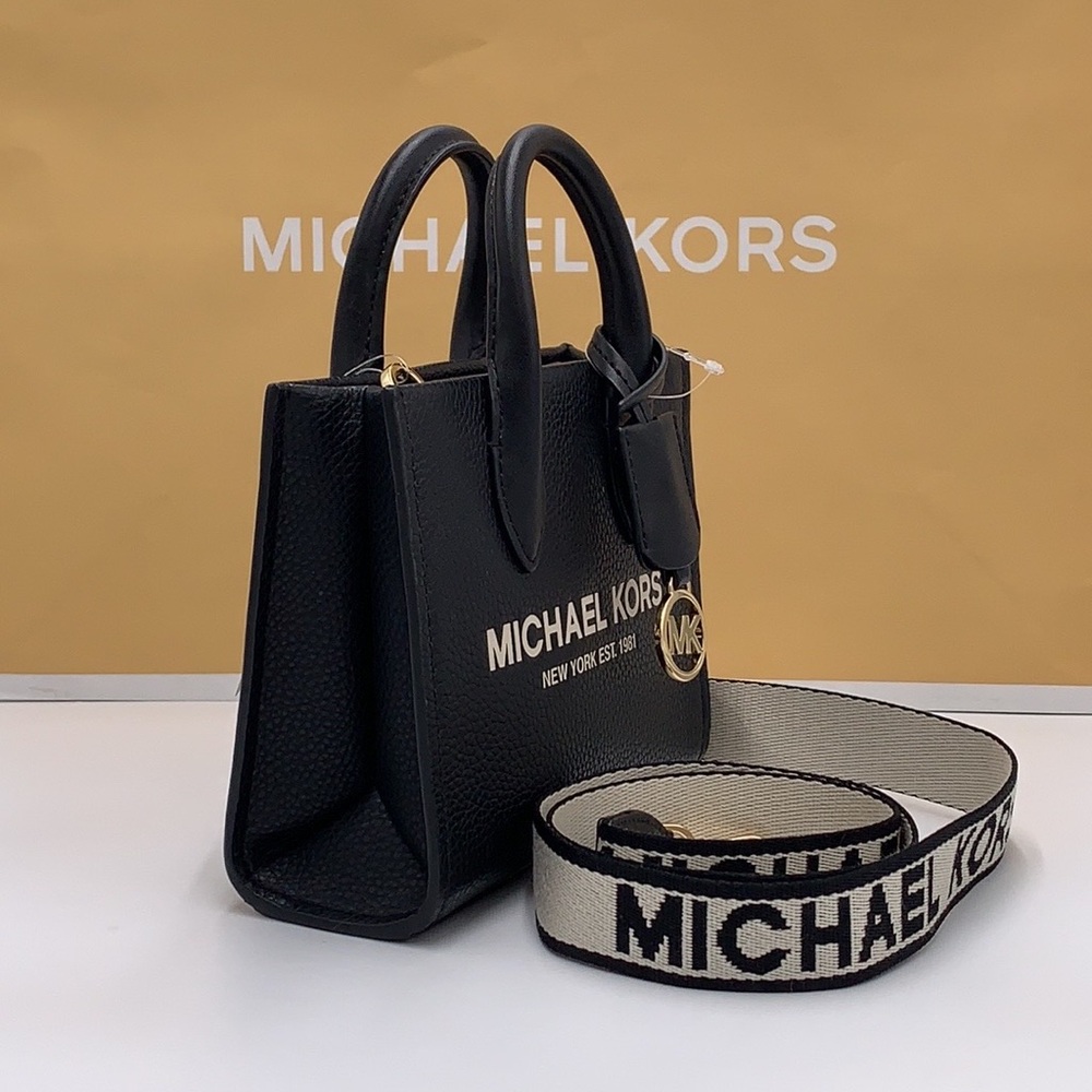 MICHAEL KORS Mirella Extra-Small
Shopper XBody Crossbody Bag NWT
Black color - Picture 6 of 14